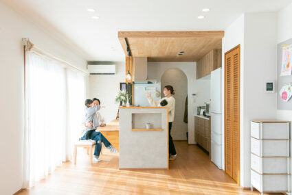 ホームパーティーができるデザイン性あふれるこだわりの平屋