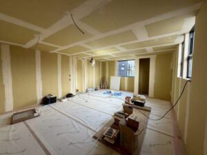 福岡市西区S様邸の施工状況：内装工事①・造作工事③