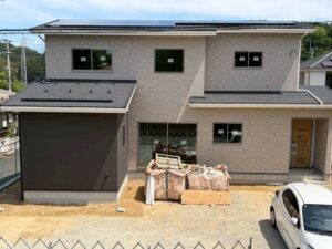 福津市T様邸の施工状況：内装工事・外壁工事