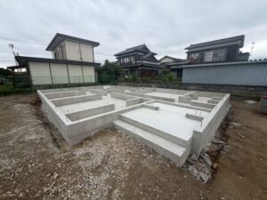 三養基郡D様邸の施工状況：基礎工事②