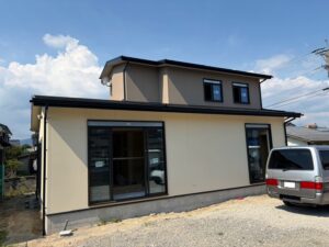 三養基郡D様邸の施工状況：外壁工事③・内装工事②